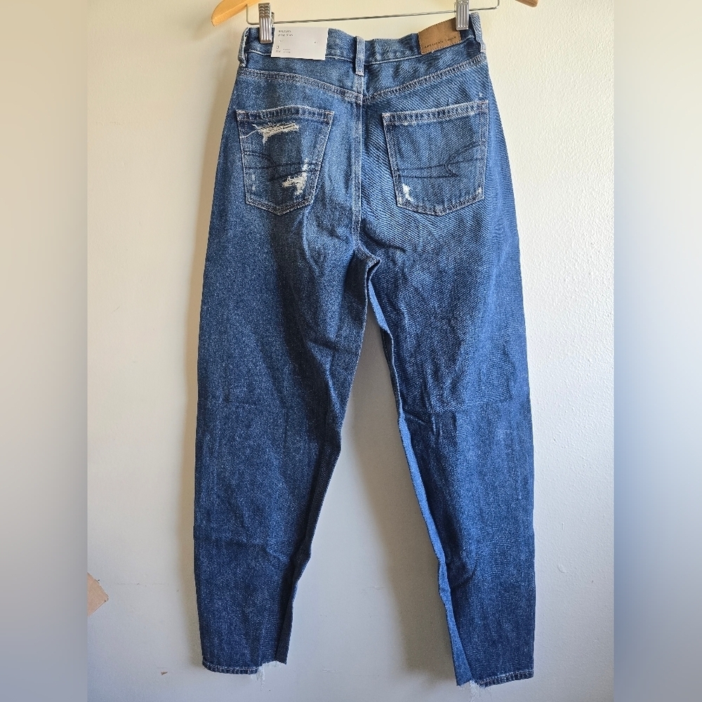 NWT! American Eagle, Relaxed Mom Jean On Dark Dreams, Multiple Sizes- NEW! - Picture 11 of 16